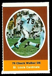 1972 Sunoco Stamps      544     Chuck Walker